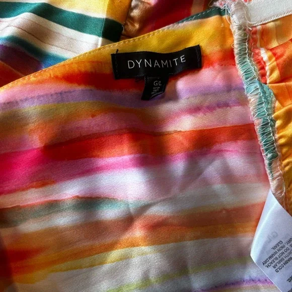 Dynamite Multicolor Striped Top - Picture 3 of 4
